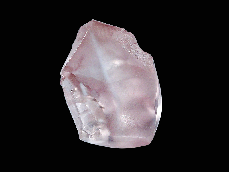 Rough pink diamond